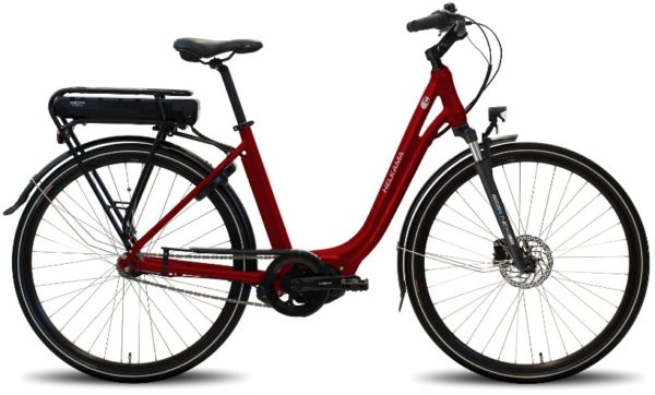 Helkama C7 naisten sähköpyörä 7v Shimano Steps tekniikalla ja matalalla jalannostokorkeudella. 