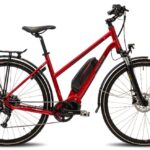 Helkama SE LTD 9v naisten hybridisähköpyörä Shimano E6100 moottorilla ja lukittavalla joustohaarukalla.